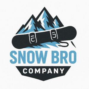 Snow Bro Company Retro Sticker - Blue